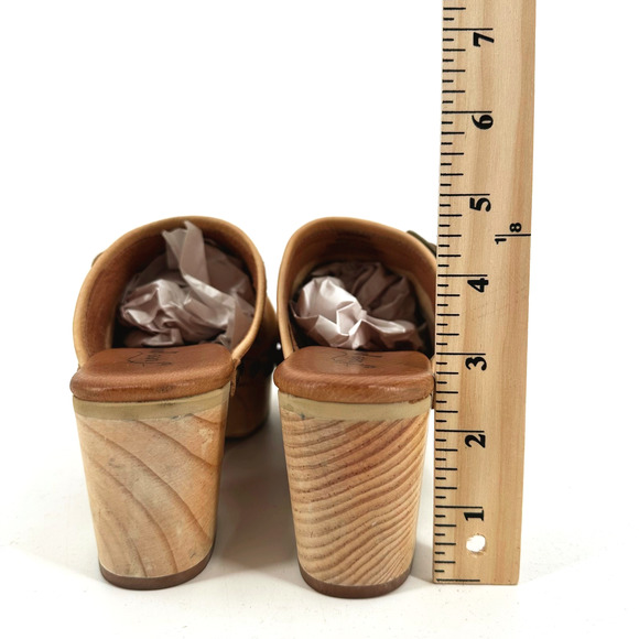 Free People Womens Culver City Leather Platform Clogs Size 37/US 6.5 Boho Hippie - Picture 8 of 10